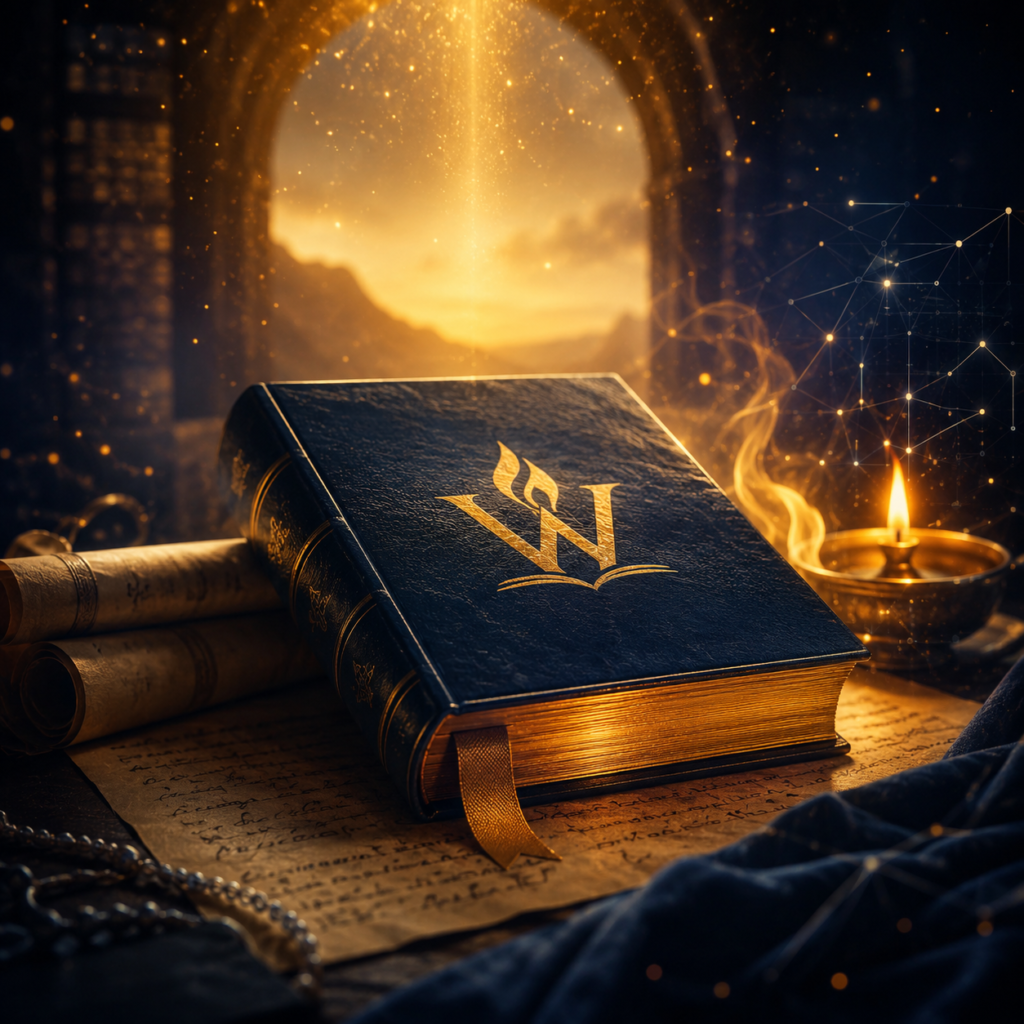 Mystical book image for The Word, The Name, The Fire