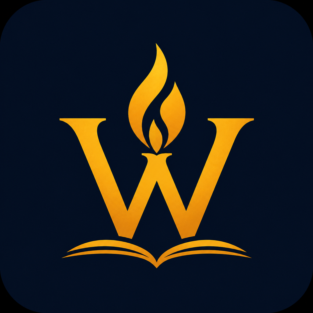 The Word, The Name, The Fire logo